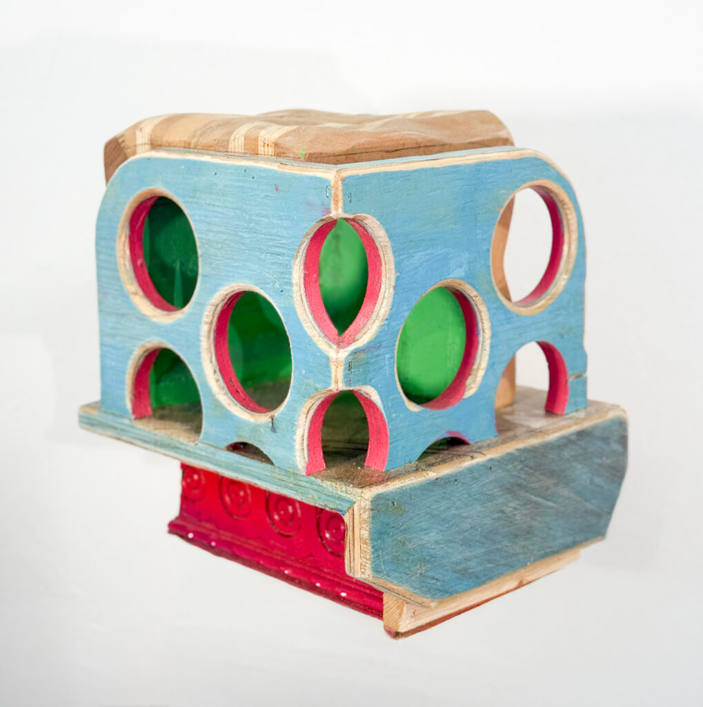 Philip Lique (b. 1983), Unnamed architectural model 4, wood, composite materials, house paint